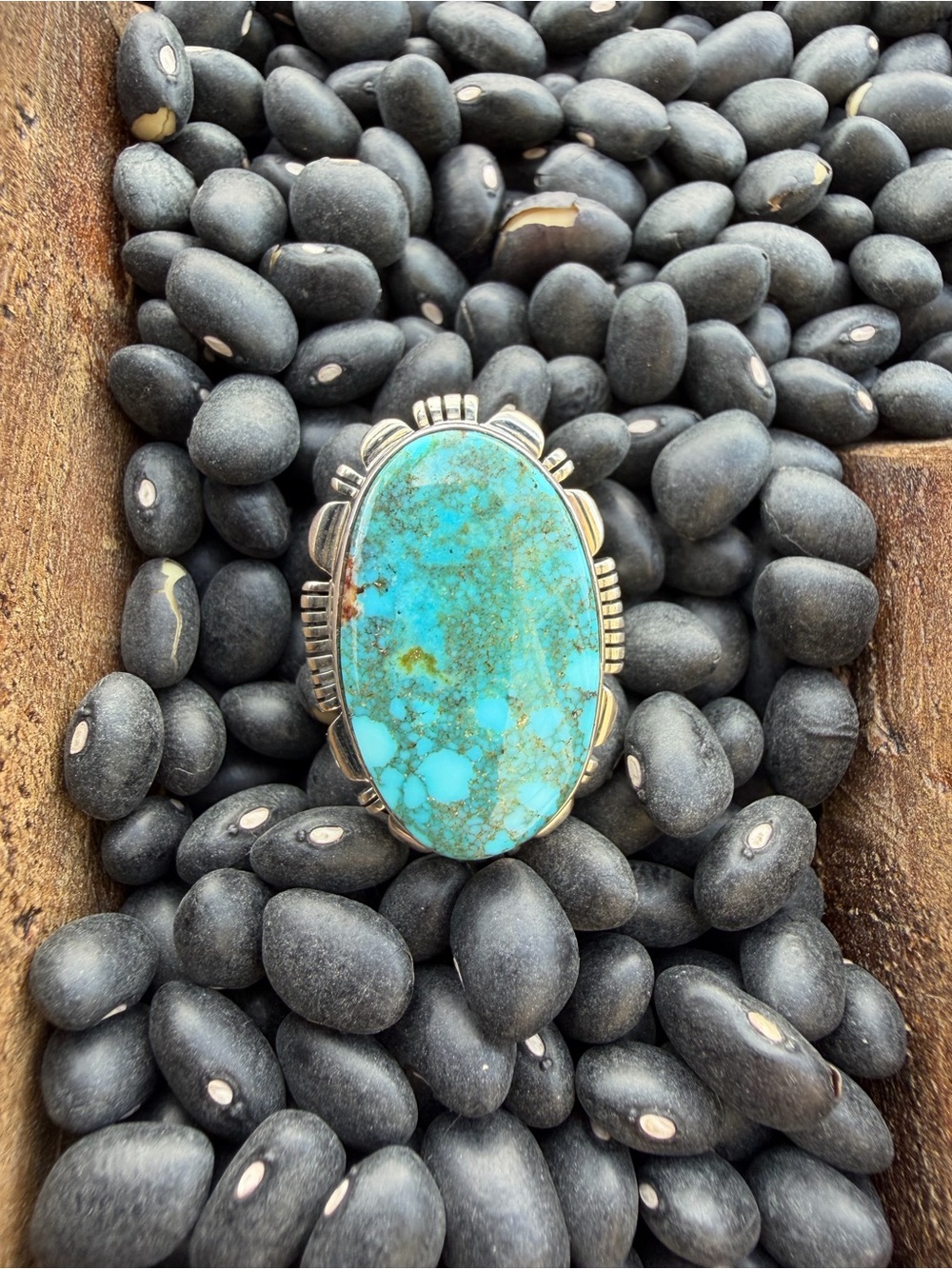 Native made Waterweb Kingman ring
